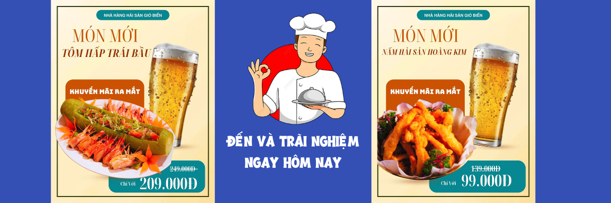Đến và trải nghiệm ngay hôm nay — món mới Gió Biển